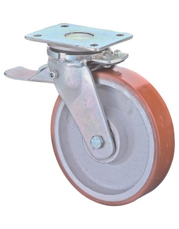 Lenkrolle 300/100mm RR120 B15 Pl.,Poly.G uss,KL,Fest RR120.C10.302 BS ROLLEN