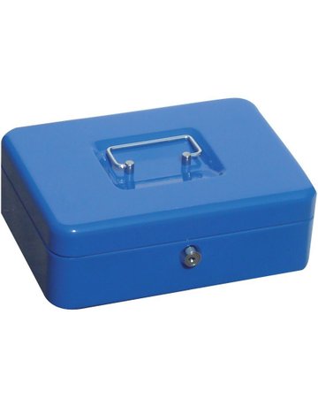 Geldkassette,blau, 330x235x90 - Neutral