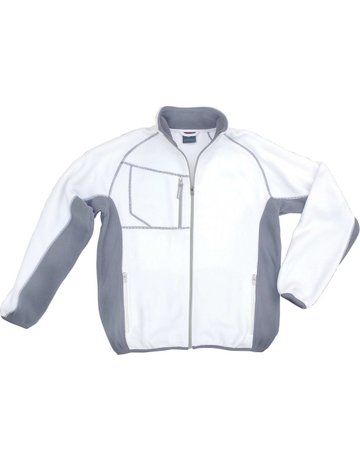 Fleecejacke Champ, Gr. 2XL, weiß/grau Exc ess - EXCESS PROFESSIONAL WORKWEAR