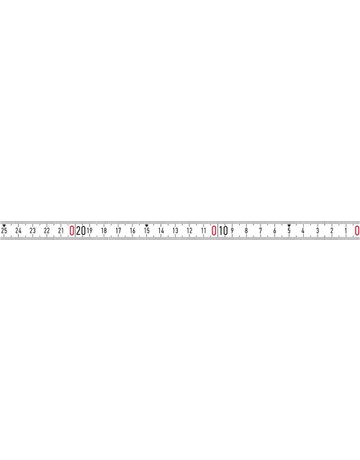 Bandmaß selbstklebend 5mx13mm weiß recht s BMI