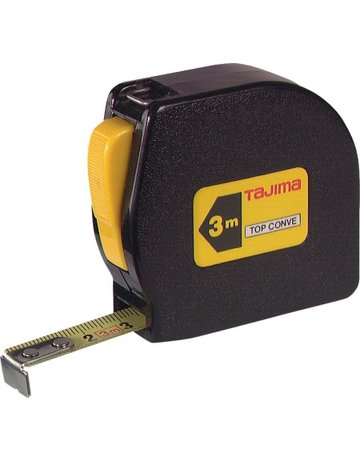 Taschenbandmaß TOP CONVE 3mx13mm gelb Ta jima - Tajima