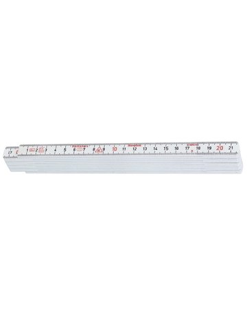Gliedermaßstab Kunststoff 1mx13mm weiß Hultafors