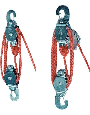 Flaschenzug 300kg mit Seilbremse Schoerk en - Neutral