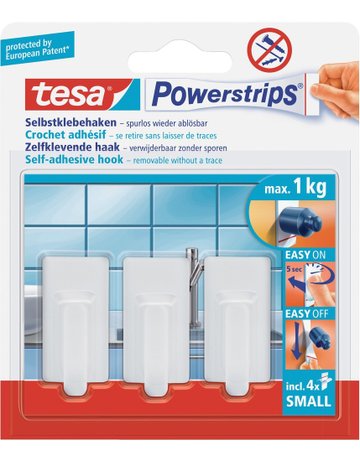 Powerstrips Haken Small Classic weiss te sa - tesa