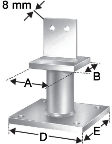 SST Stützenfuß PISBMAxIG-B SIMPSON Stron g-Tie - SIMPSON Strong-Tie