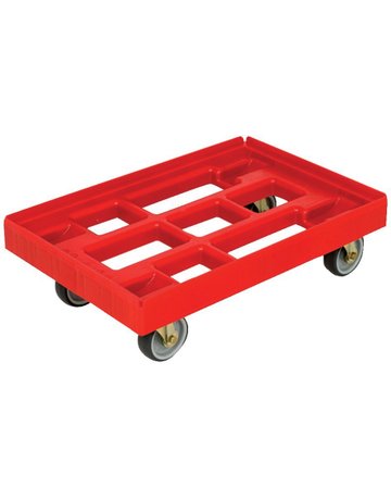 Transportroller B410xT610 mm rot Traglas t 300kg - Neutral
