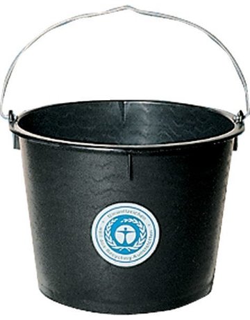 Baueimer Polyeth.-Regen. schwere Ausf sc hwarz 20 L - Neutral
