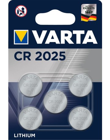 Batterien Lithium CR2025 5er Blister - VARTA