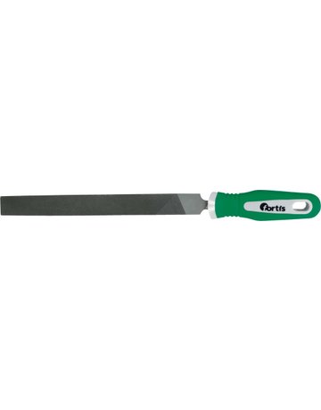 Werkstattfeile 250mm Hieb 2, flachstumpf mit 2K-Feilenheft DIN 7261 A FORTIS