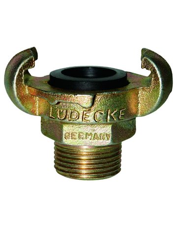 Klauen-Gewindekupplung DIN 3489, Temperg uss, AG 1"", SW40 LÜDECKE