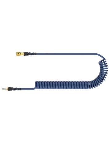 Spiralschlauch PU blau, Kupplung u Steck er NW7,2 10x6,5mm 3m LÜDECKE