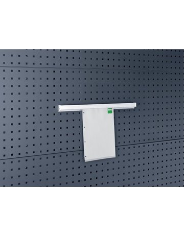 Präsentationsschiene B1000xT10xH50 mm A4 quer für Lochplatten für Lochplatten - bott