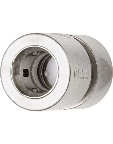 Schlauchstück 3/4"" - 19mm MS Ni mit Wass erstopp GEKA plus Stecksystem