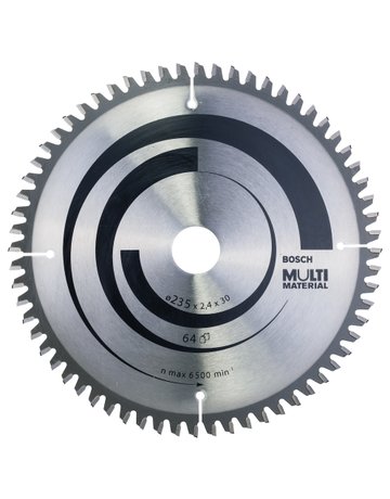 HM-Kreissägeblatt 235x2,4/1,8x30 64Z Bos ch VE à 1 Stück Multi Material - BOSCH