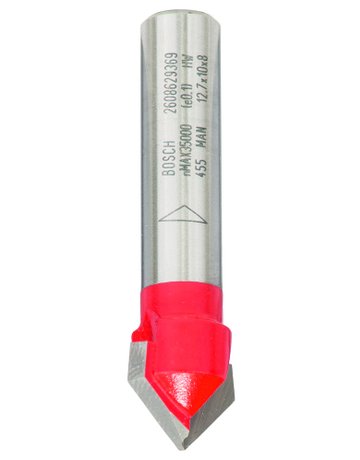 HM V-Nutfräser 90 G Ø12,7x10,0x44,5 mm B osch - BOSCH