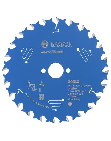HM-Kreissägeblatt 140x1,8/1,3x20 24Z WBo sch VE à 1 Stück Expert for Wood - BOSCH