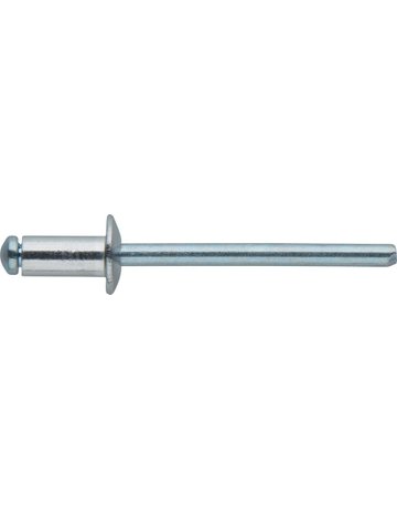 Blindniet Stand. a100Stk. Flachrundkopf 3,2x 8mm FORTIS