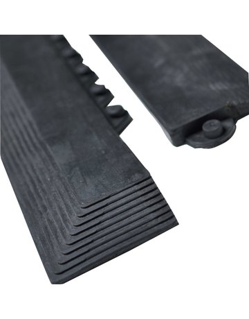 Gummikantenprofil SBR/NR, schwarz, ohne Knopfleiste rechts, 990x75mm - Neutral