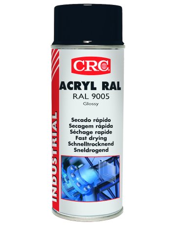 ACRYLIC PAINT Tiefschwarz glanz, 400ml S praydose - CRC