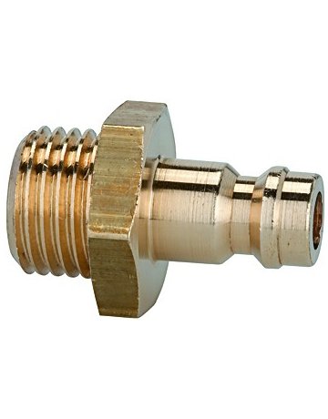Stecknippel für Kupplung NW 5, Messing, AG G1/4"" RIEGLER