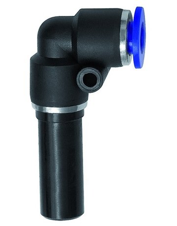 L-Steckverbindung Blaue Serie, Schlauch- Ø12 Stecknippel 12mm RIEGLER