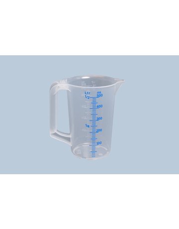 Messkanne geschl.Griff 500ml Hünersdorff