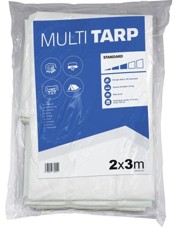 Plane Tex-Tarp 3x4 m Gewebegew. 100 Gr. - Neutral