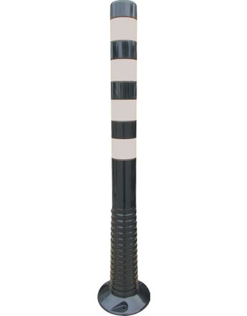 Flexipfosten 1000mm, Ø 80mm, schwarz - TEMKA