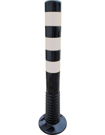 Flexipfosten 750mm, Ø 80mm, schwarz - TEMKA