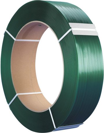 PET Kunststoff -Band grün 13x0,6 mm, Rolle a 25 00 m - Neutral