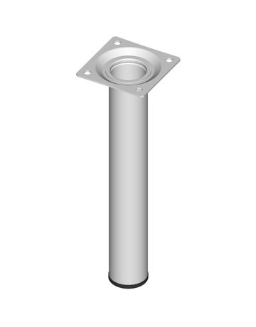 Stahlrohrmöbelfüsse weiss 200mm rund 30mm - n.a.