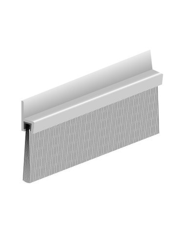 Türbodendichtung alu IBS 50 100cm mit PP B ürste ELLEN