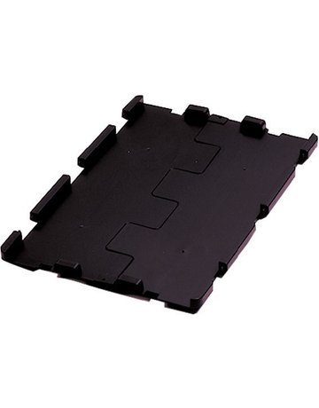 Klappdeckel schwarz für Transport-Stapelka sten B300xT200 mm VE 4 St. LA-KA-PE