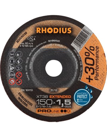 Trennscheibe XT38 150 x 1,5mm ger. Rhodi us - RHODIUS