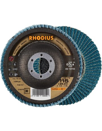 Lamellenschleifsch.LSZ F3 115mm K 40 Rho dius - RHODIUS