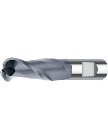 Radiusfräser kurz VHM AlTiN+ Schaft HB 3 0Grad 3mm FORTIS