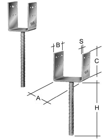 SST Stützenfuß PPD90/90G SIMPSON Strong- Tie - SIMPSON Strong-Tie