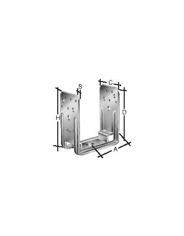 SST Pfostenhalter PU100-B SIMPSON Strong -Tie - SIMPSON Strong-Tie