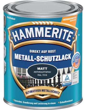 Metall-Schutzlack GL 750 ml rot HAMMERIT E - HAMMERITE