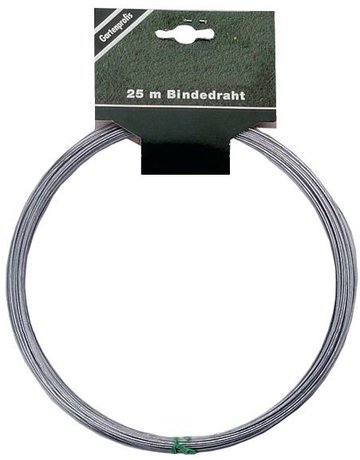 Bindedraht verzinkt 2,5 mm 25m Ring mit Aufh . E-FLOR