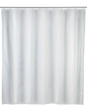 Duschvorhang Uni weiß, 180x200 cm - WENKO