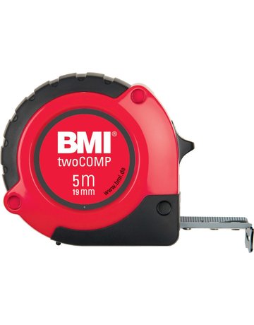 Taschenbandmaß twoCOMP 10mx30mm weiß BMI