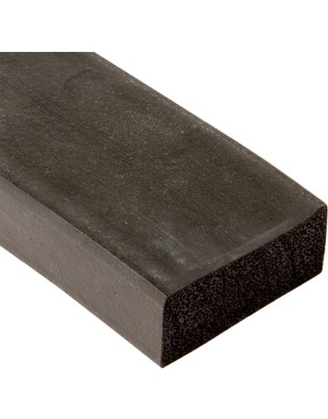 Vierkantprofil EPDM, 30x5mm, 25 m - Neutral