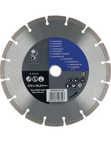 Diamantblatt für WS Atlas Uni, 230 mm