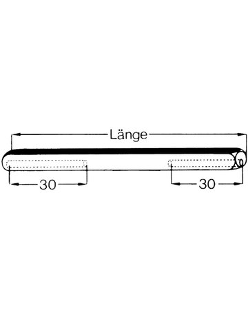 Vierkant - Vollstifte 8X100mm - HS ROWE