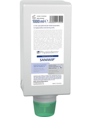 Hautschutzcreme Saniwip, 1000 ml Faltfla sche - GREVEN
