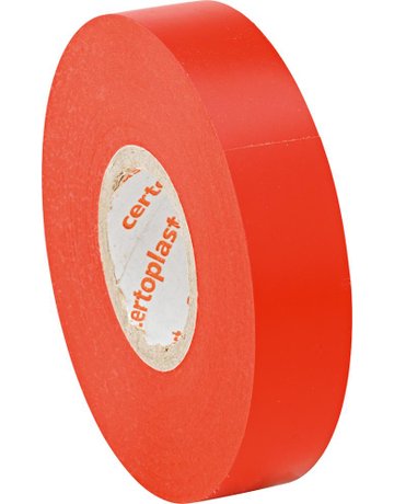 Standardisolierband 15 mm / 25m rot