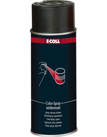 Color-Spray seidenmatt 400ml tiefschwarz E-COLL