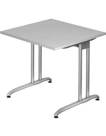 Schreibtisch lichtgrau 800x800 mm