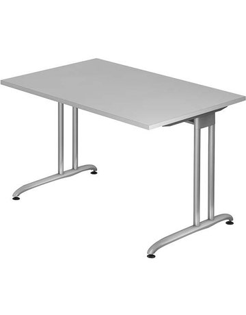 Schreibtisch lichtgrau 1200x800 mm